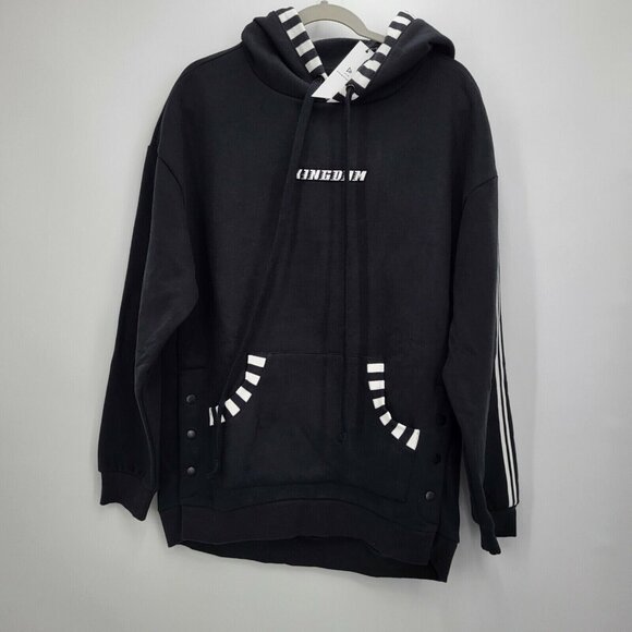 Kingdom Qore Pullover Hoodie Women's Size Large Oversized Team Black NWT - Picture 2 of 12